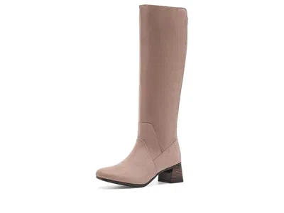 Clarks Marriann Chic Women's Boots Pebble Textile: 6 B - Medium, Synthetic In Brown