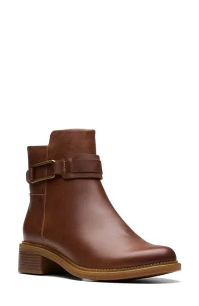 Clarks Women's Collection Maye Bella Boots In Tan Leather