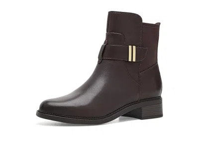 Clarks Maye Beth Women's Boots Dark Brown Leather: 7 B - Medium