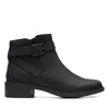 Clarks Maye Strap In Black Leather In Black