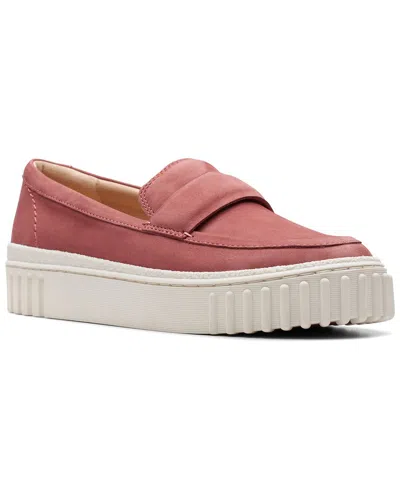 Clarks Mayhill Cove Leather Flat In Pink