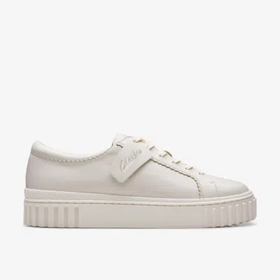 Clarks Mayhill Walk Off White Leather In Neutral