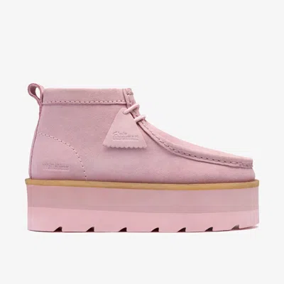Clarks Meare Walla Boot Elevated In Pink