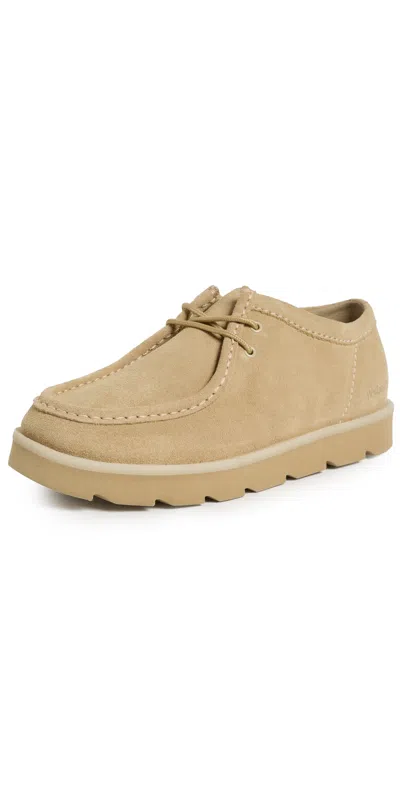 Clarks Meare Walla Lace Up Shoes Maple Suede In Neutral