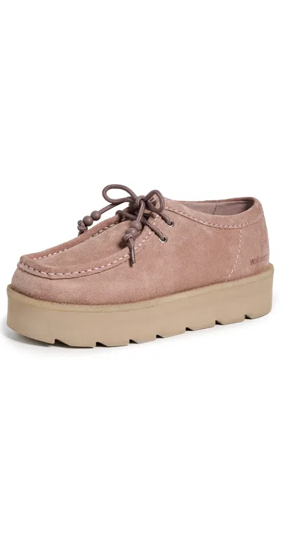 Clarks Meare Walla Loafers Dusty Pink Suede