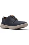 Clarks Men's Bradley Plain Shoes In Navy Nubuck In Multi