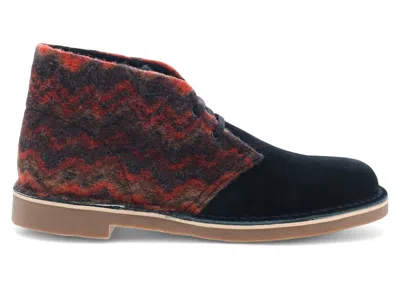 Pre-owned Clarks Men's  Bushacre 3 Suede Sneakers In Black