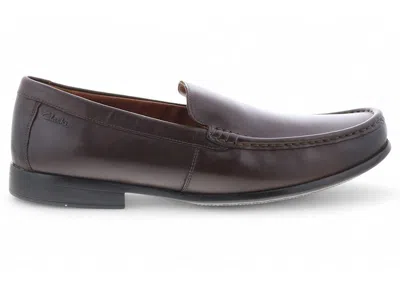 Pre-owned Clarks Men's  Claude Plain Sneakers In Dark Brown