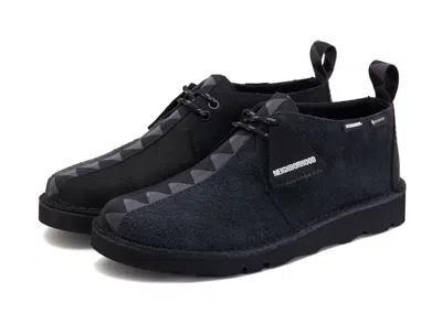 Pre-owned Clarks Men's  Desert Trek Goretex Neighborhood Sneakers In Black/white In Multi