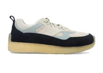 Pre-owned Clarks Men's  Lockhill Ronnie Fieg 8th Street Sneakers In Dark Blue/sky Blue In Multi