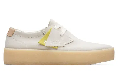 Pre-owned Clarks Men's  Originals Ashcott Cup Suede Sneakers In Off White