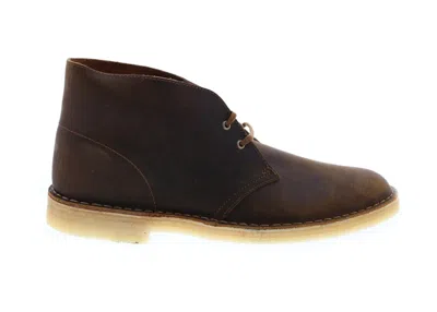 Pre-owned Clarks Men's  Originals Desert Boot Sneakers In Beeswax In Brown