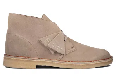 Pre-owned Clarks Men's  Originals Desert Boot Suede Sneakers In Sand