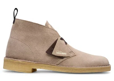 Pre-owned Clarks Men's  Originals Desert Boot Suede Sneakers In Wolf