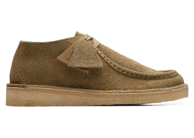 Pre-owned Clarks Men's  Originals Desert Nomad Suede Sneakers In Khaki In Brown