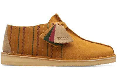 Pre-owned Clarks Men's  Originals Desert Trek Dancehall Sneakers In Dark Ochre
