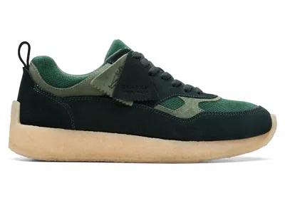 Pre-owned Clarks Men's  Originals Lockhill Ronnie Fieg 8th Street Combination Sneakers In Dark Green