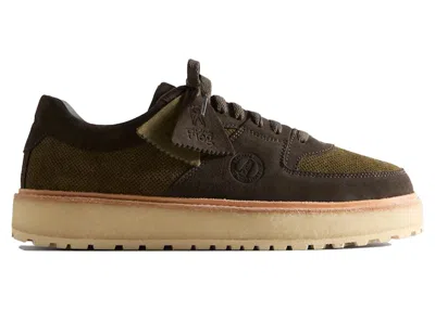 Pre-owned Clarks Men's  Originals Sandford 2 Ronnie Fieg 8th Street Sneakers In Black Olive/ivy Green