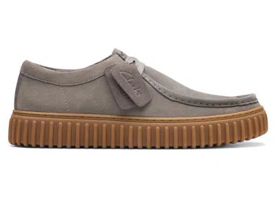 Pre-owned Clarks Men's  Originals Torhill Lo Suede Sneakers In Grey In Gray