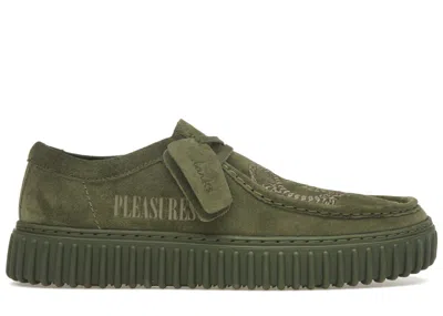 Pre-owned Clarks Men's  Originals Torhill Low Pleasures Sneakers In Green