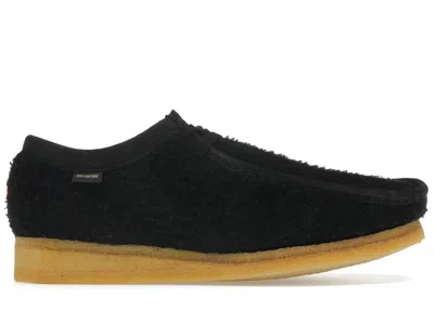 Pre-owned Clarks Men's  Originals Wallabee Aime Leon Dore Casentino Wool Sneakers In Black