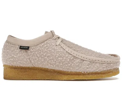 Pre-owned Clarks Men's  Originals Wallabee Aime Leon Dore Casentino Wool Sneakers In Tan