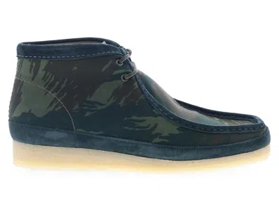 Pre-owned Clarks Men's  Originals Wallabee Boot Camouflage Sneakers In Green