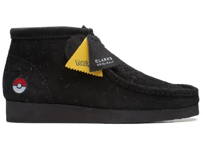 Pre-owned Clarks Men's  Originals Wallabee Boot Pokã©mon Sneakers In Black