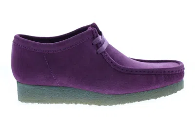 Pre-owned Clarks Men's  Originals Wallabee Boot Sneakers In Purple/green