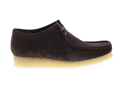 Pre-owned Clarks Men's  Originals Wallabee Boot Suede Sneakers In Dark Brown