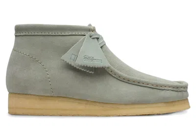 Pre-owned Clarks Men's  Originals Wallabee Boot Suede Sneakers In Sage In Green