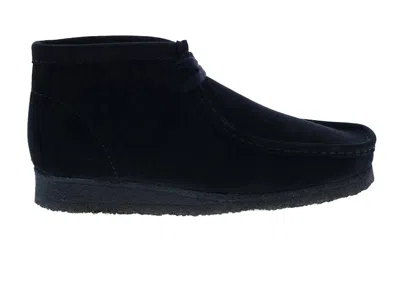 Pre-owned Clarks Men's  Originals Wallabee Boot Triple Suede Sneakers In Black