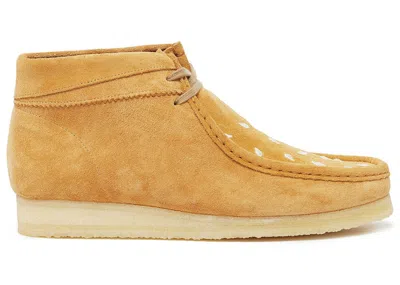 Pre-owned Clarks Men's  Originals Wallabee Boot Vandythepink Burger Sneakers In Tan