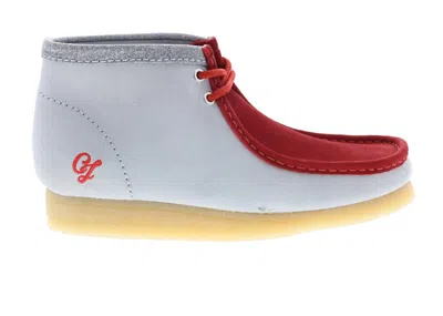 Pre-owned Clarks Men's  Originals Wallabee Boot Vcy Sneakers In Red/grey
