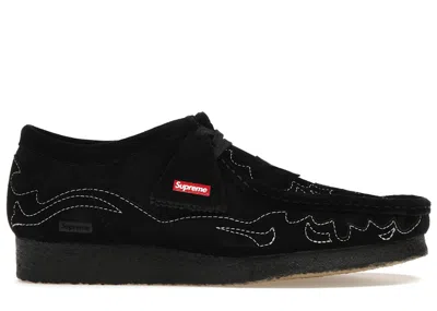 Pre-owned Clarks Men's  Originals Wallabee Boots Supreme Western Cut Out Sneakers In Black