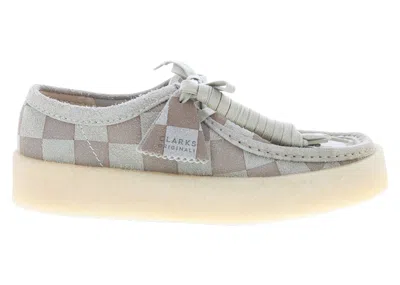 Pre-owned Clarks Men's  Originals Wallabee Cup Check Sneakers In Maple In Brown