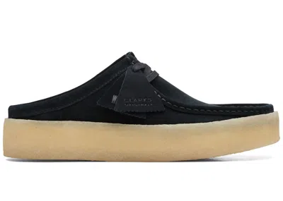Pre-owned Clarks Men's  Originals Wallabee Cup Mule Suede Sneakers In Black