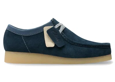 Pre-owned Clarks Men's  Originals Wallabee Evo Sneakers In Navy Blue