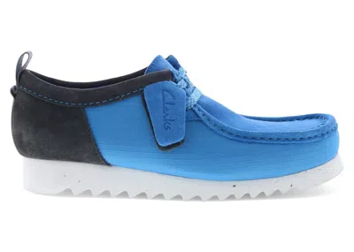 Pre-owned Clarks Men's  Originals Wallabee Ftre Lo Sneakers In Blue/combination