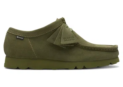 Pre-owned Clarks Men's  Originals Wallabee Goretex Sneakers In Loden Green