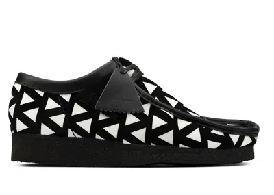 Pre-owned Clarks Men's  Originals Wallabee Sneakers In Black/white