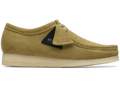 Pre-owned Clarks Men's  Originals Wallabee Sneakers In Green Suede