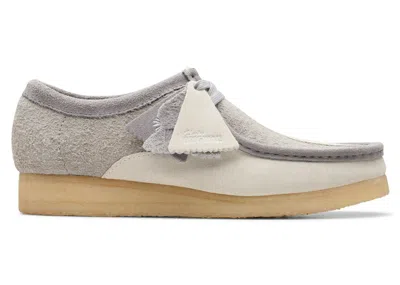 Pre-owned Clarks Men's  Originals Wallabee Sneakers In Grey/off White