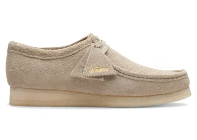 Pre-owned Clarks Men's  Originals Wallabee Sneakers In Pale Grey In Gray
