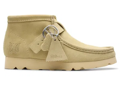 Pre-owned Clarks Men's  Originals Wallabee Strap Boot Needles Suede Sneakers In Maple