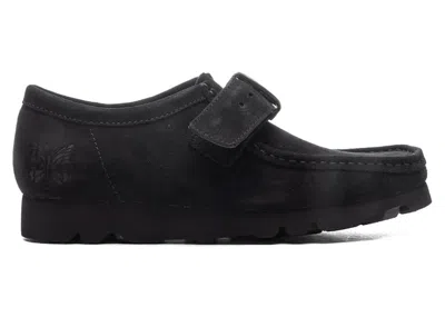 Pre-owned Clarks Men's  Originals Wallabee Strap Needles Sneakers In Black