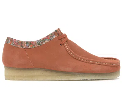 Pre-owned Clarks Men's  Originals Wallabee Stussy Sneakers In Rust