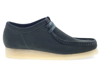 Pre-owned Clarks Men's  Originals Wallabee Suede Sneakers In Forest Green