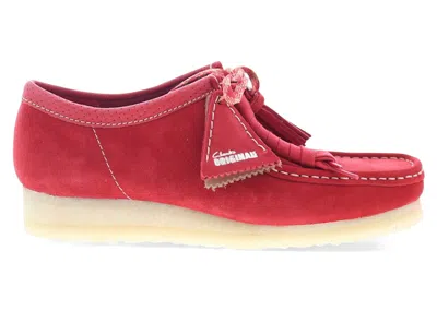 Pre-owned Clarks Men's  Originals Wallabee Suede Sneakers In Red