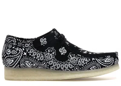 Pre-owned Clarks Men's  Originals Wallabee Supreme Bandana Sneakers In Black